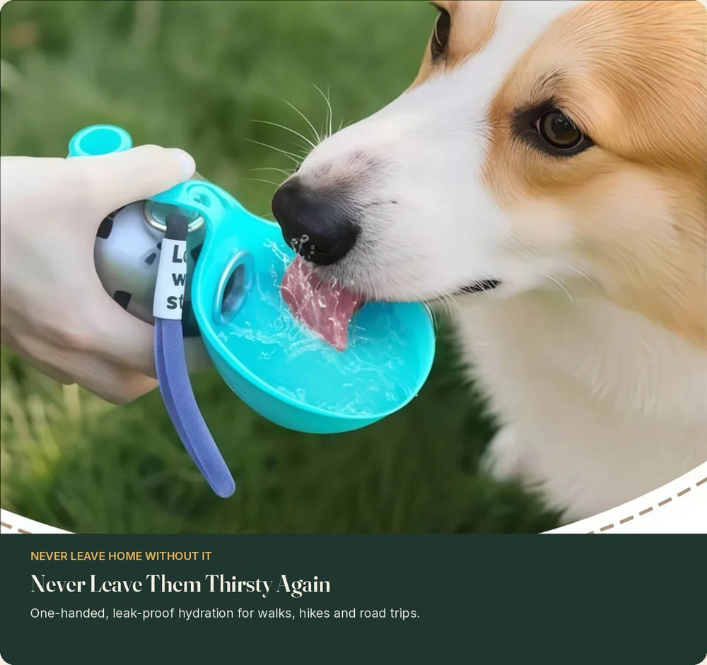 Dog Water Bottle & Travel Bowl