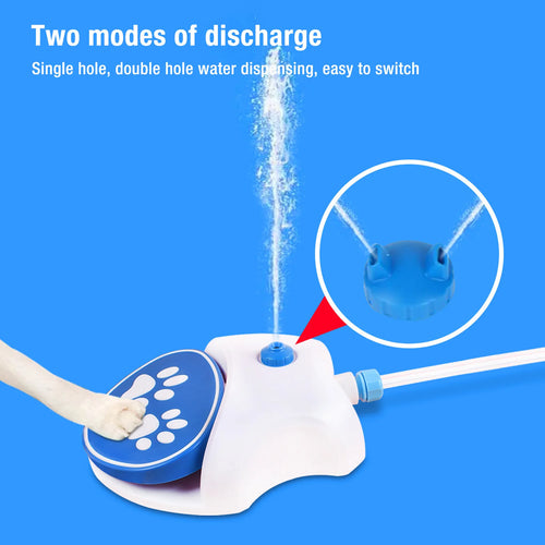 Dog Water Fountain 2 Water Dispensing Modes Simple Use for Pets for Lawn Step On Dog Water Dispenser Easy Connection Leakproof