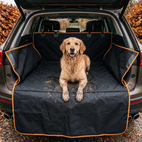 Car Trunk Mat SUV Cargo Liner For Dogs Waterproof 600D Oxford Cloth Dog Car Seat Cover Pet Travel Dog Carrier